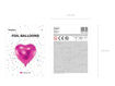 Picture of FOIL BALLOON HEART MAGENTA 18 INCH